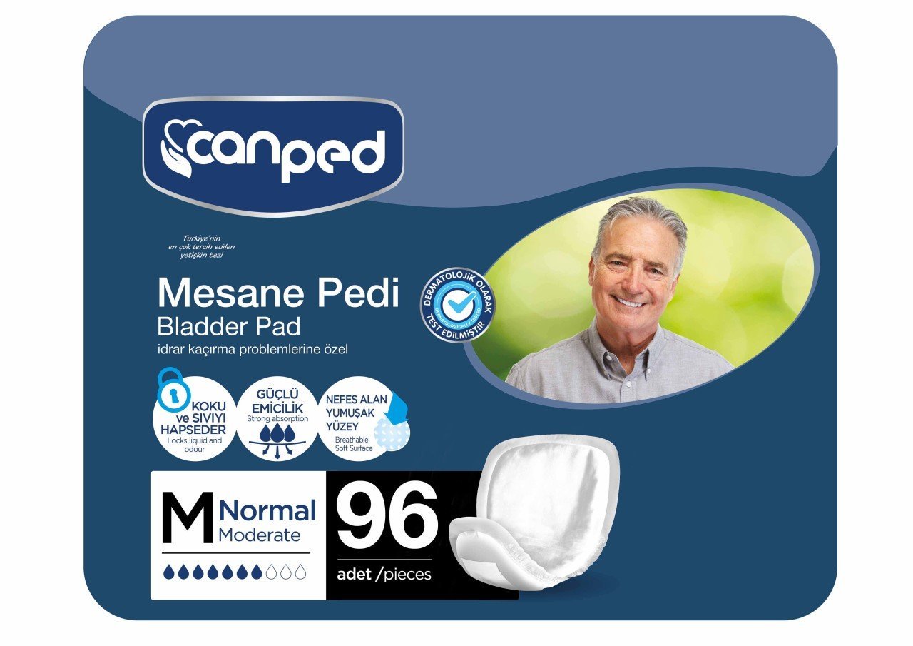 Canped Erkek Mesane Pedi Orta (M) 96 Adet