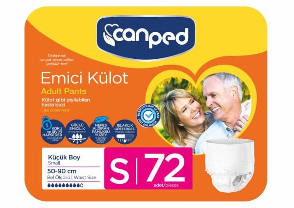 Canped Emici Külot Küçük (S) 72 Adet (9X8)