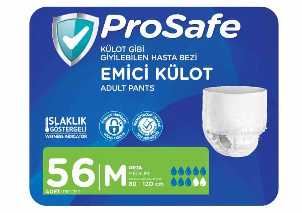 Prosafe Emici Külot Orta (M) Beden 56 Adet (14X4)