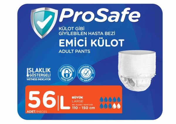 Prosafe Emici Külot Büyük (L) Beden 56 Adet (14x4)