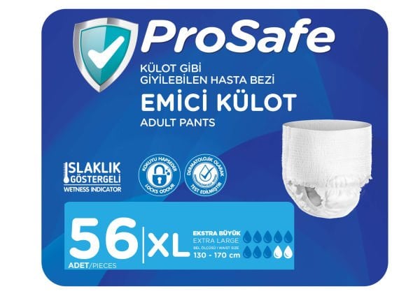 Prosafe Emici Külot Extra Büyük (XL) Beden 56 Adet (14X4)
