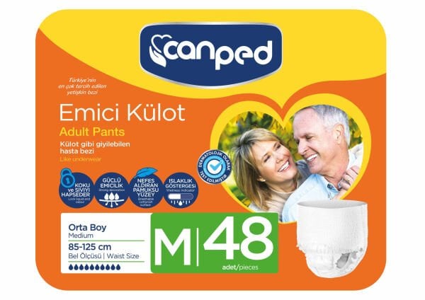 Canped Emici Külot Orta (M) 48 Adet (2X24)