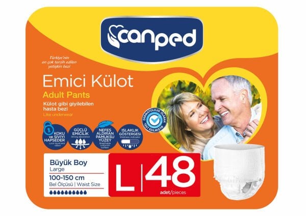 Canped Emici Külot Büyük (L) 48 Adet (2X24)